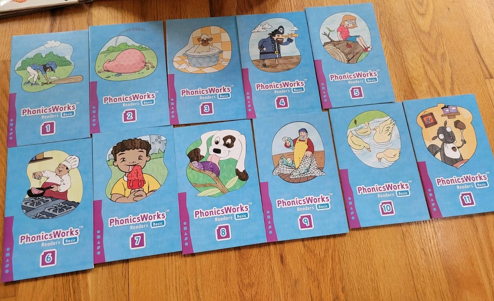K12 PHONICS WORKS READERS BASIC LOT OF 11, Volumes 1-11