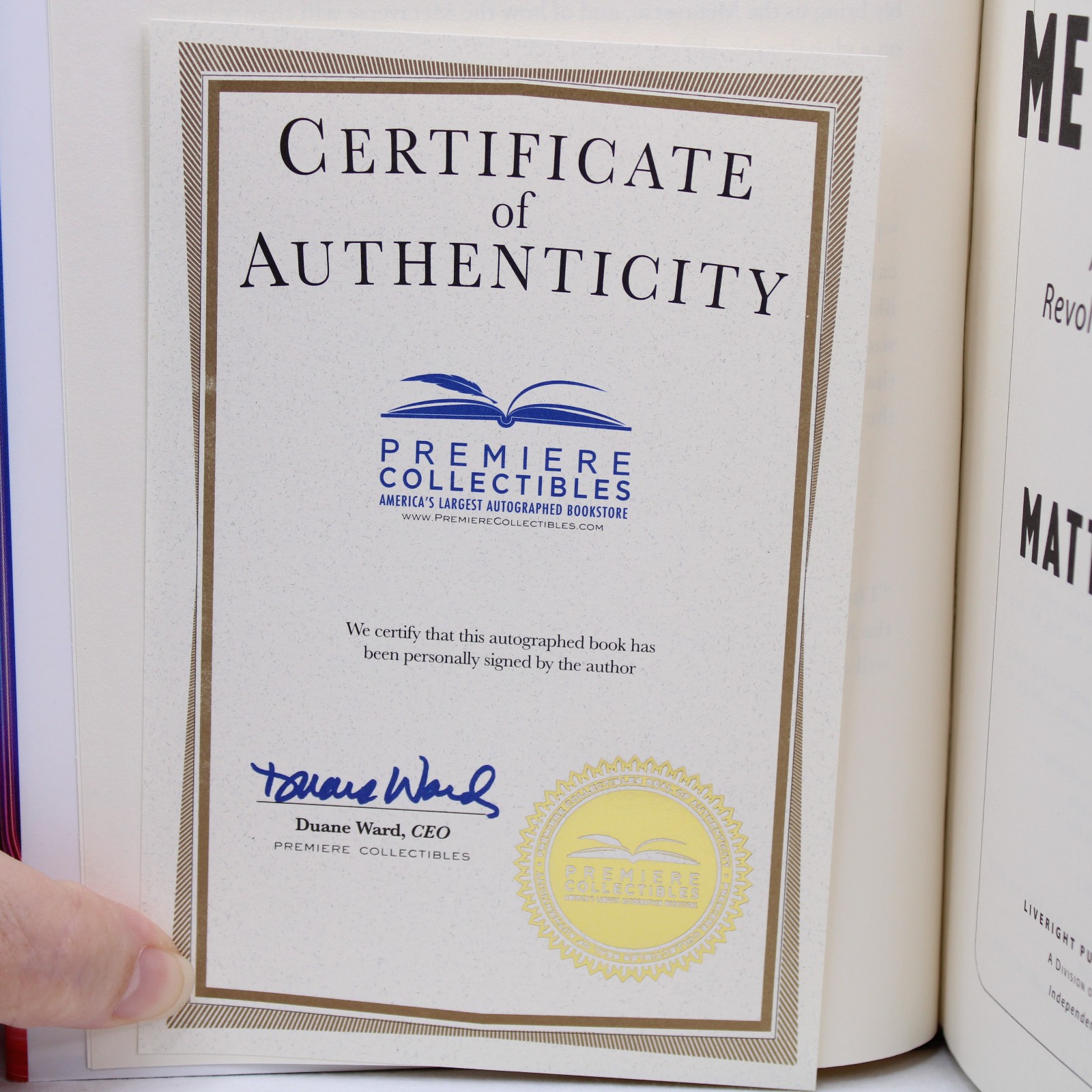 Signed Matthew Ball The Metaverse Hardcover Book Dust Jacket COA 1st Ed. 2022