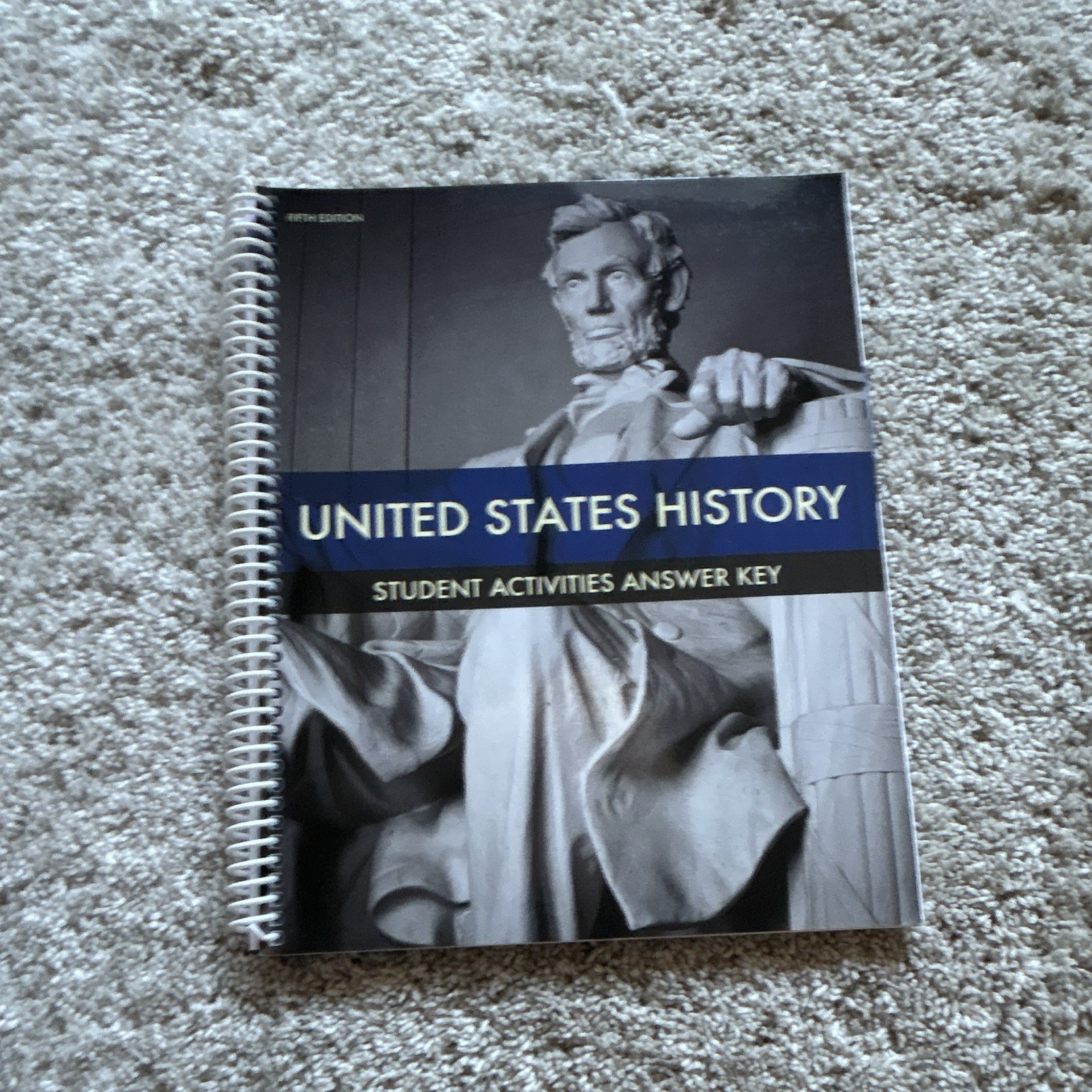 BJU Press United States History Student Activities Answer Key 5th Ed Spiral 2016