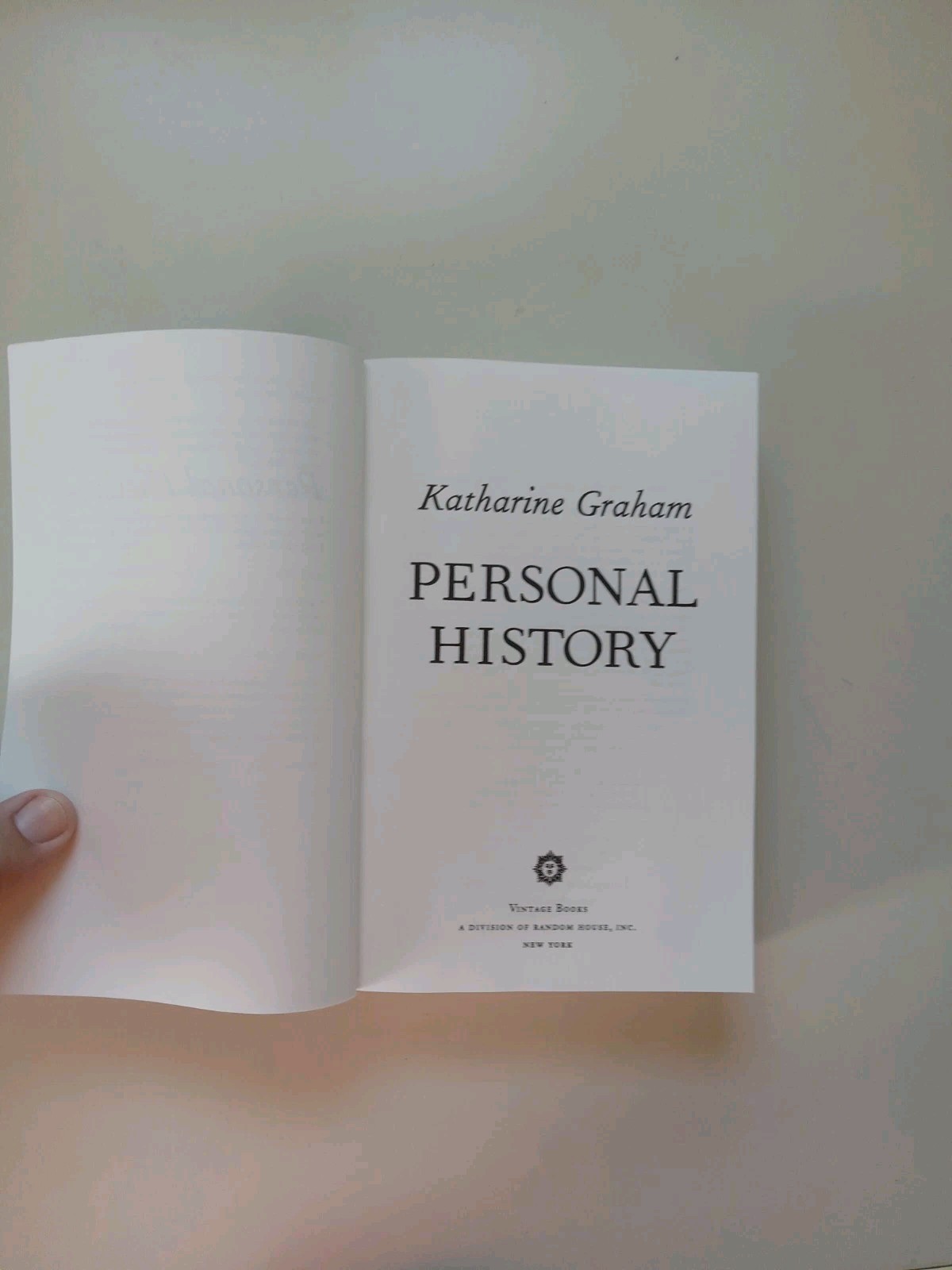 Personal History : A Memoir by Katharine Graham (1998, Trade Paperback)