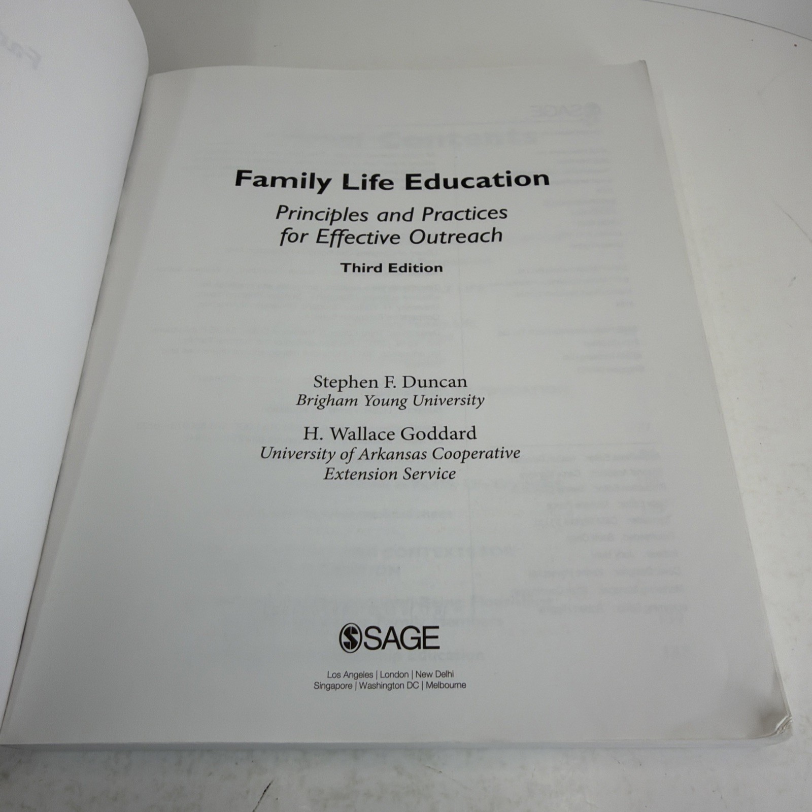 Family Life Education: Principles and Practices for Effective Outreach 2017 PB