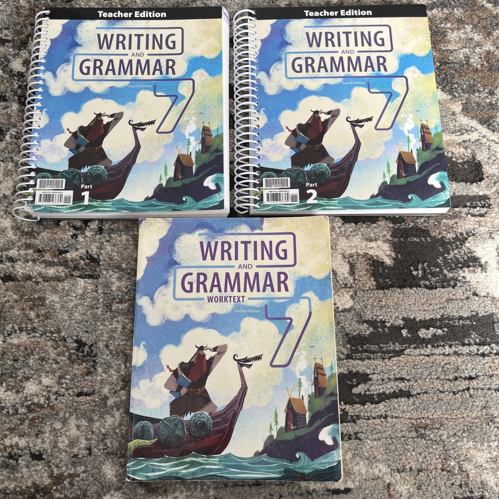BJU Press Writing & Grammar 7 Teacher Part 1 & 2 w/ Student Worktext 4th Edition