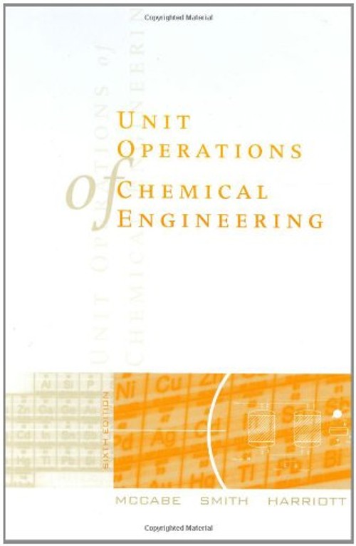 Unit Operations of Chemical Engineering Hardcover