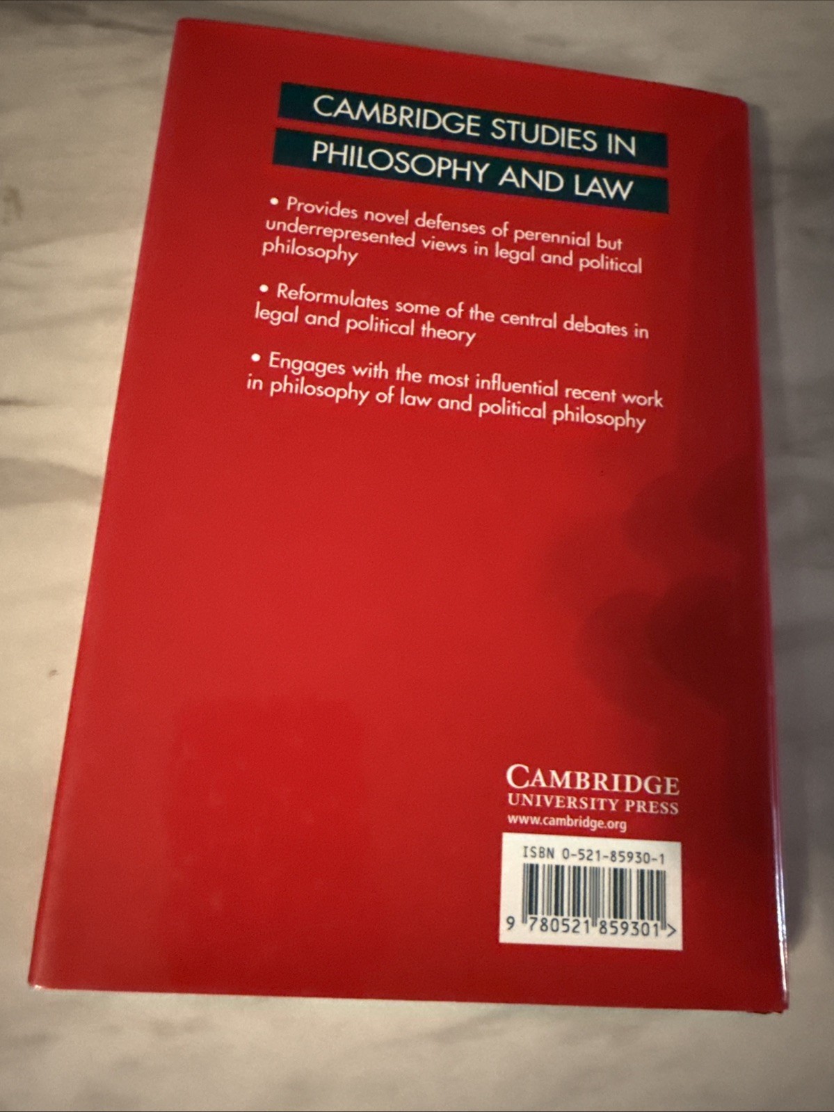 NATURAL LAW IN JURISPRUDENCE AND POLITICS Mark C. Murphy HC Cambridge Philosophy