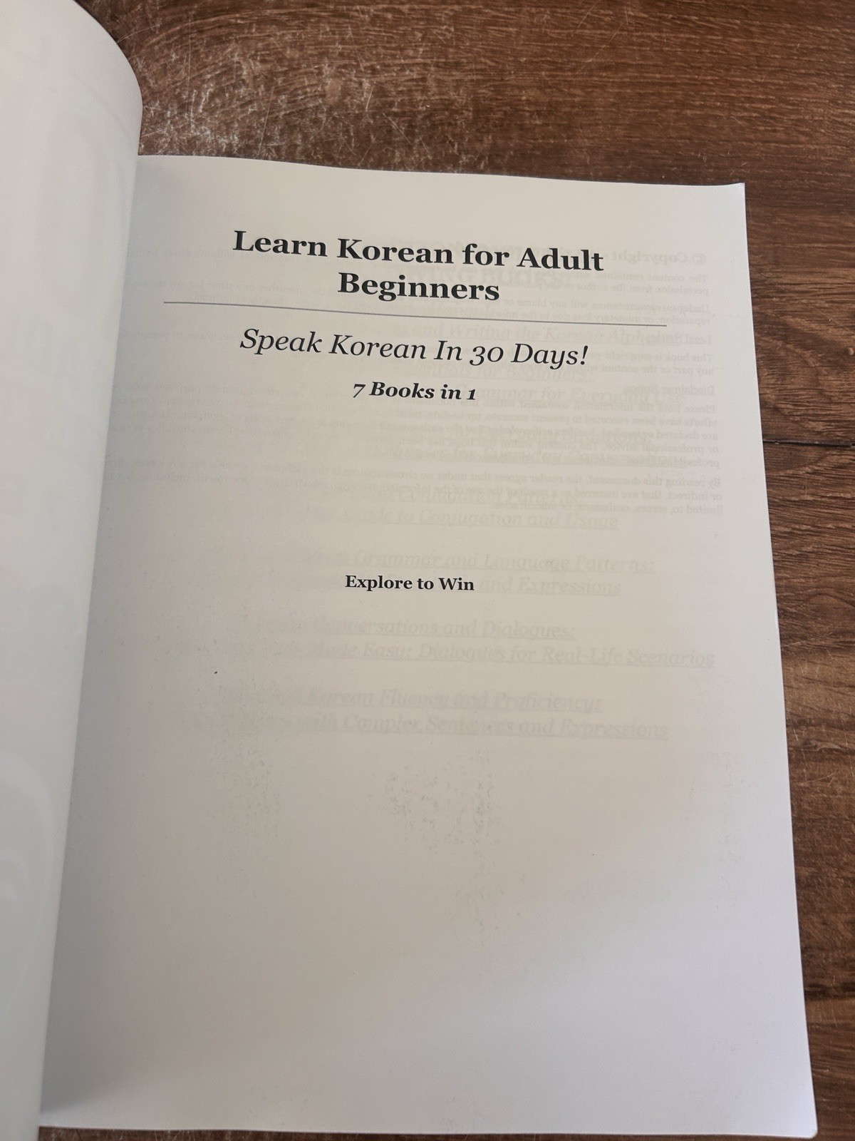 Learn Korean: For Adult Beginners. 7 books in 1. Explore to Win. Paperback