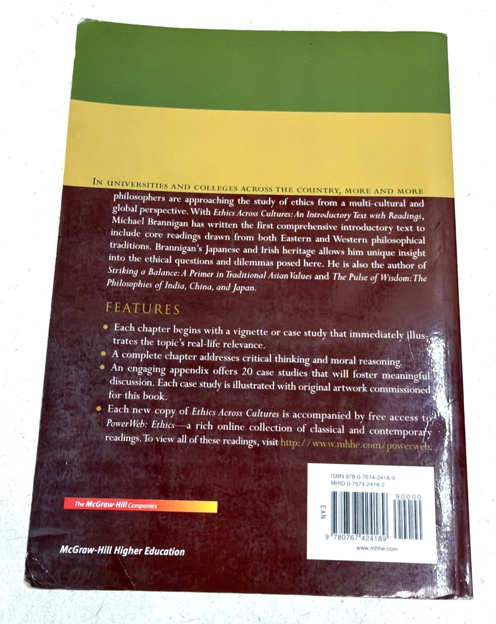 Ethics Across Cultures : An Introductory Text with Readings by Michael Brannigan