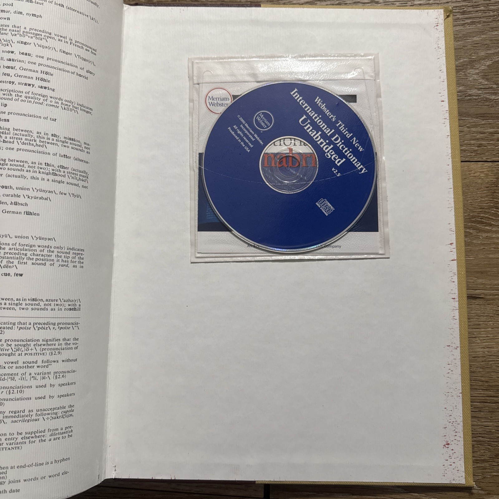 Webster’s Thrid New International Dictionary 1993 Unabridged Large Hardcover