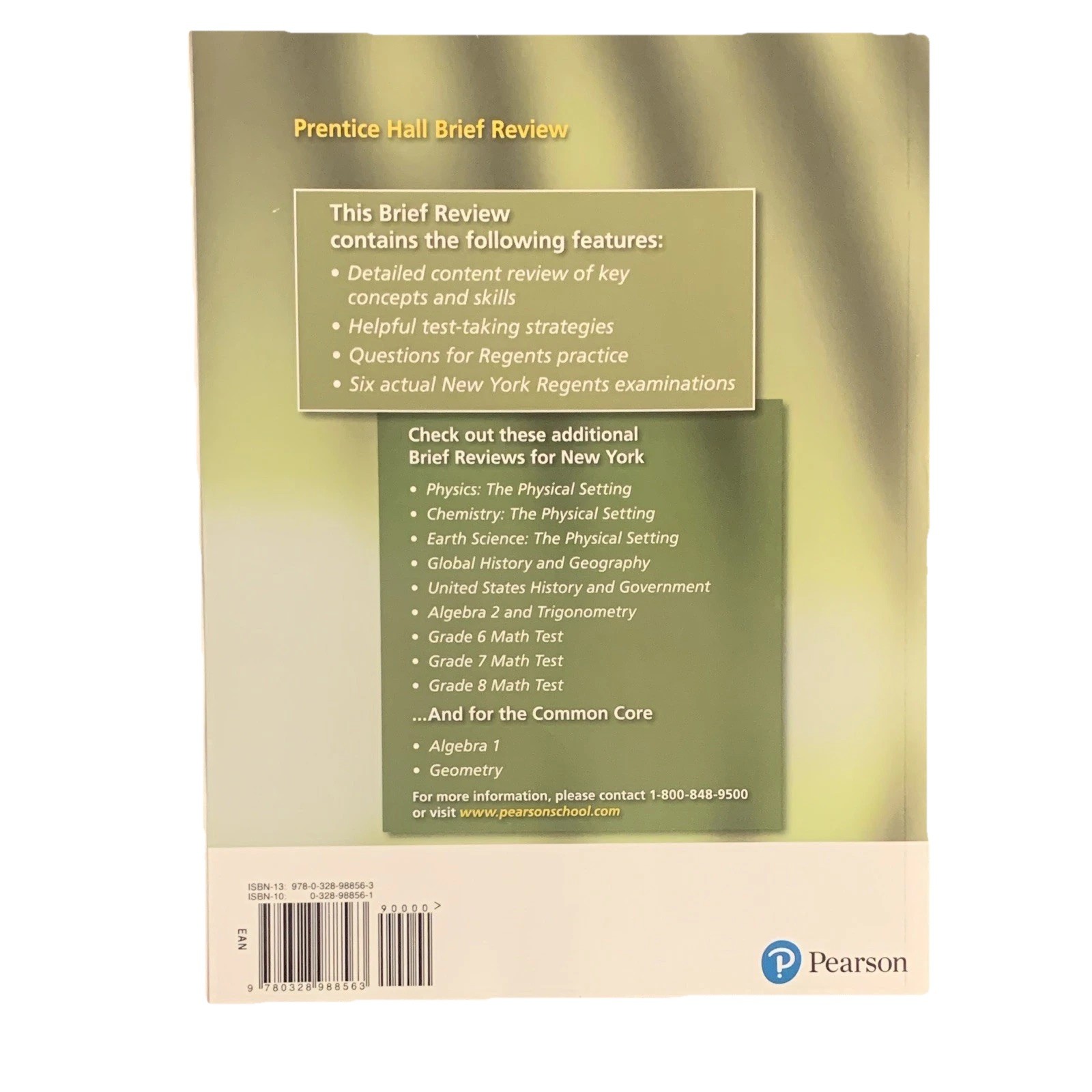 Prentice Hall Brief Review The Living Environment Regents Study Guide 2018