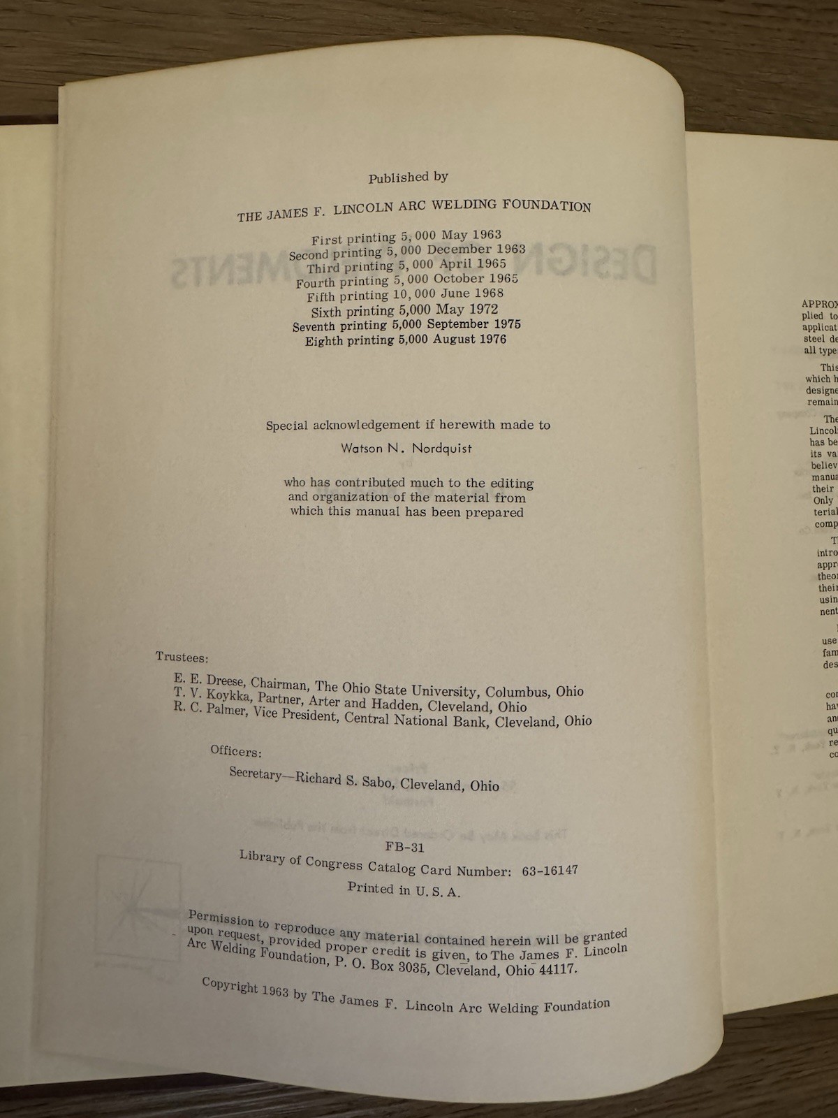 Design of Weldments 1976 by Omer W. Blodgett – The James F. Lincoln Arc Welding