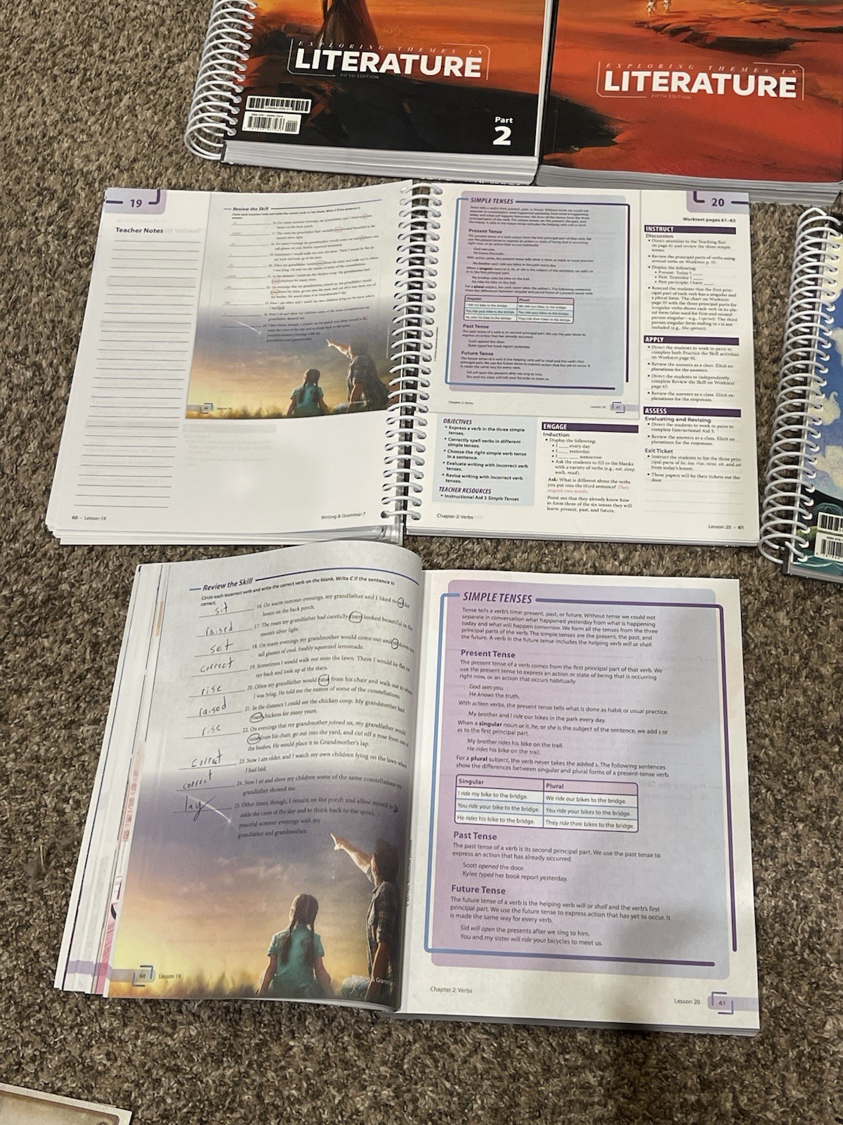 BJU Vocabulary, Exploring Themes In Literature, & Writing & Grammar Kit Grade 7