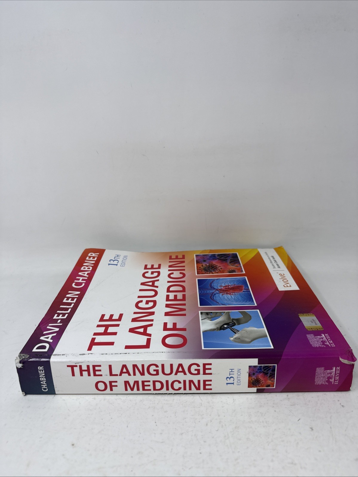 The Language of Medicine 13th Ed- Paperback by Chabner *W/Code. Mild Cover Dam