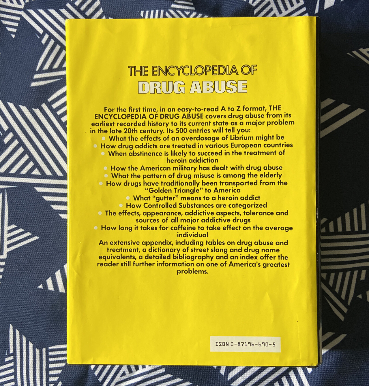 Encyclopedia of Drug Abuse Robert OBrien Sidney Cohen Hardcover dust jacket 1st