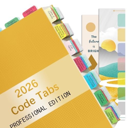 2026 CPT Professional Edition Index Tabs – 96 Color-Coded, Laminated Bookmarks &