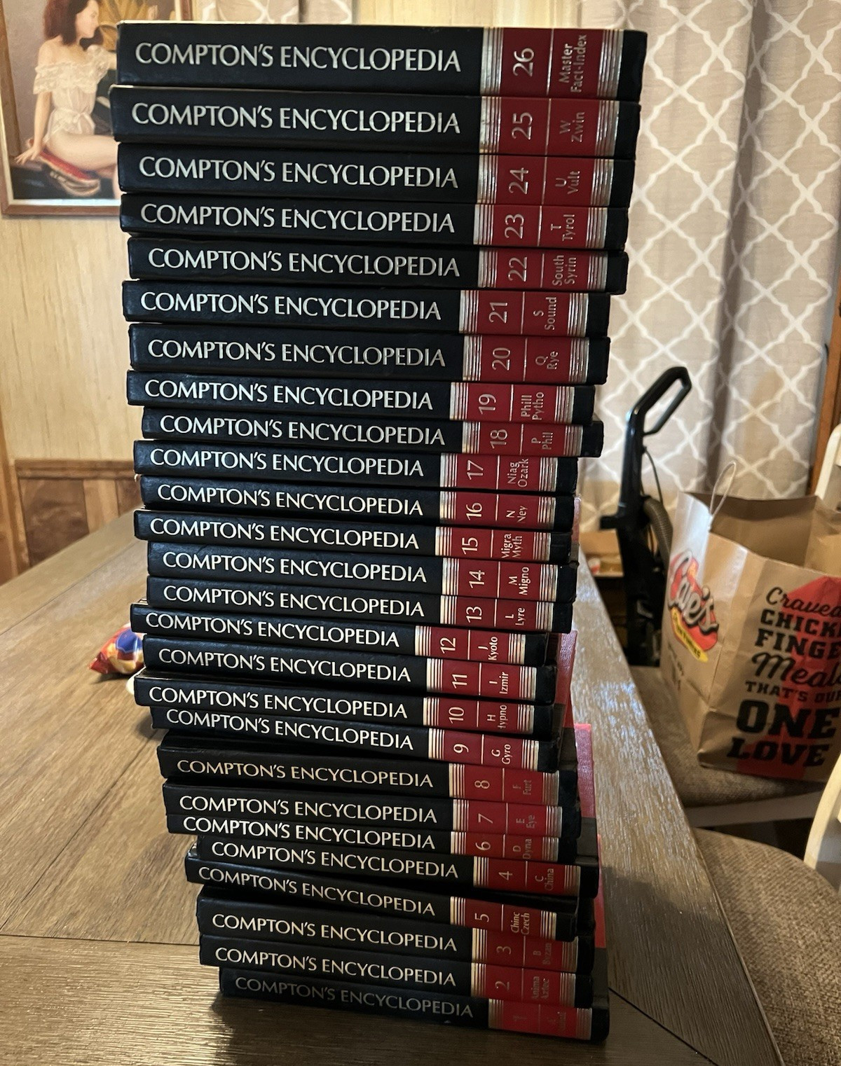 Compton’s Encyclopedia Hardcover Complete Set Illustrated Vol 1-26 (1989)