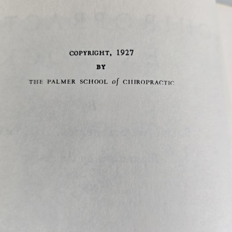 Chiropractic Textbook Ralph W Stephenson Green HB HC Book Palmer 1948 Vintage