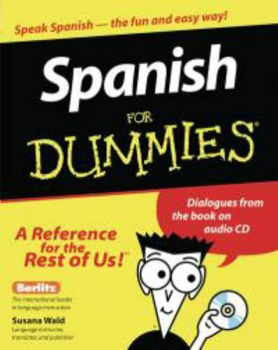 Spanish for Dummies® by Susana Wald (1999, Trade Paperback) Book & Audio CD
