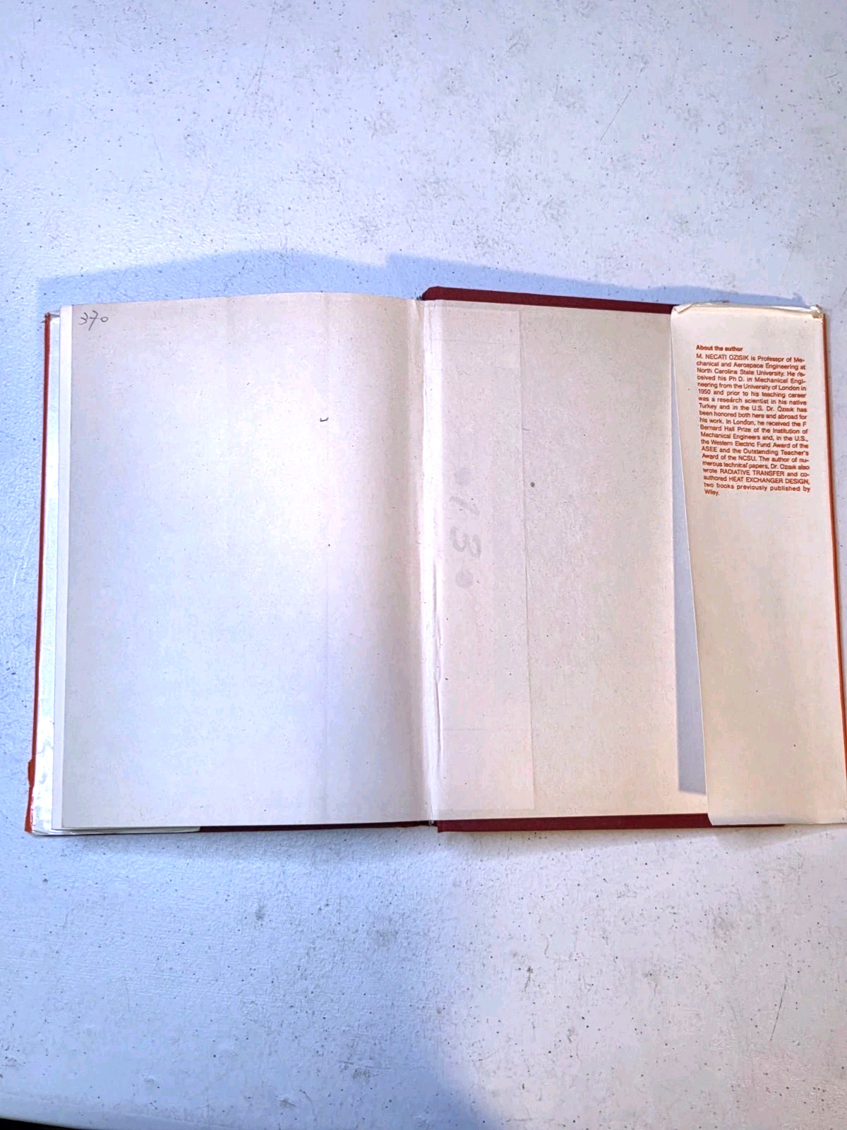 Heat Conduction By M. Necati Ozisik Vintage Hardcover Textbook Dust Jacket 1980