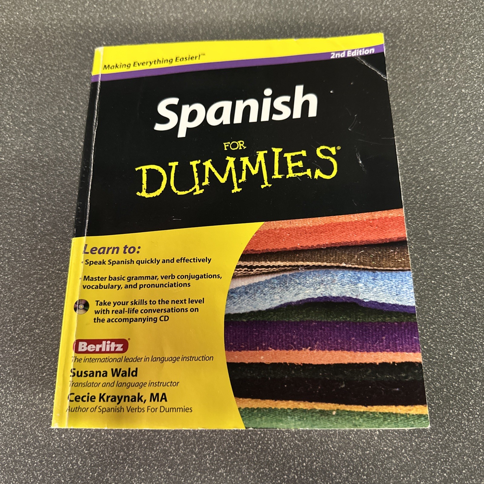 Spanish For Dummies, Wald, Susana & Kraynak, Cecie, Used; Good Book
