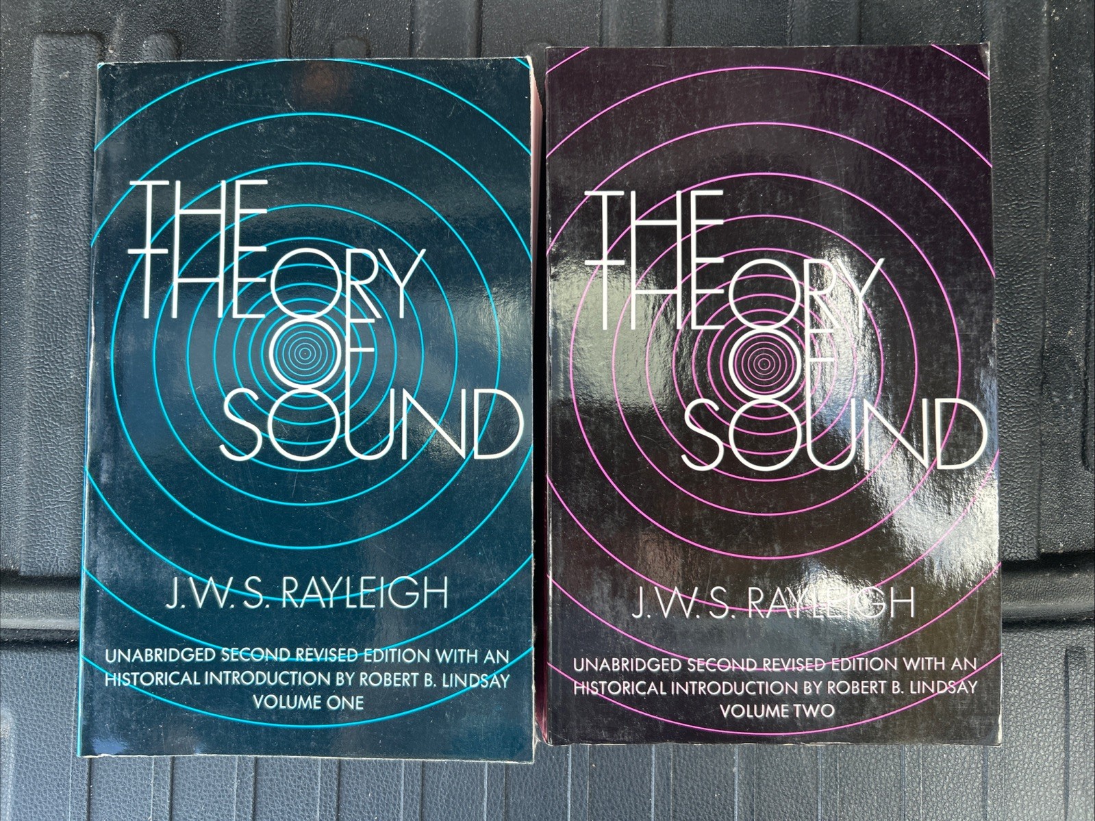 The Theory of Sound – by J.W.S. Rayleigh – Dover – 2 Volume Set