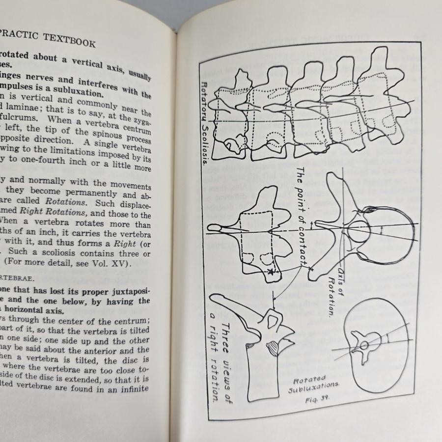 Chiropractic Textbook Ralph W Stephenson Green HB HC Book Palmer 1948 Vintage