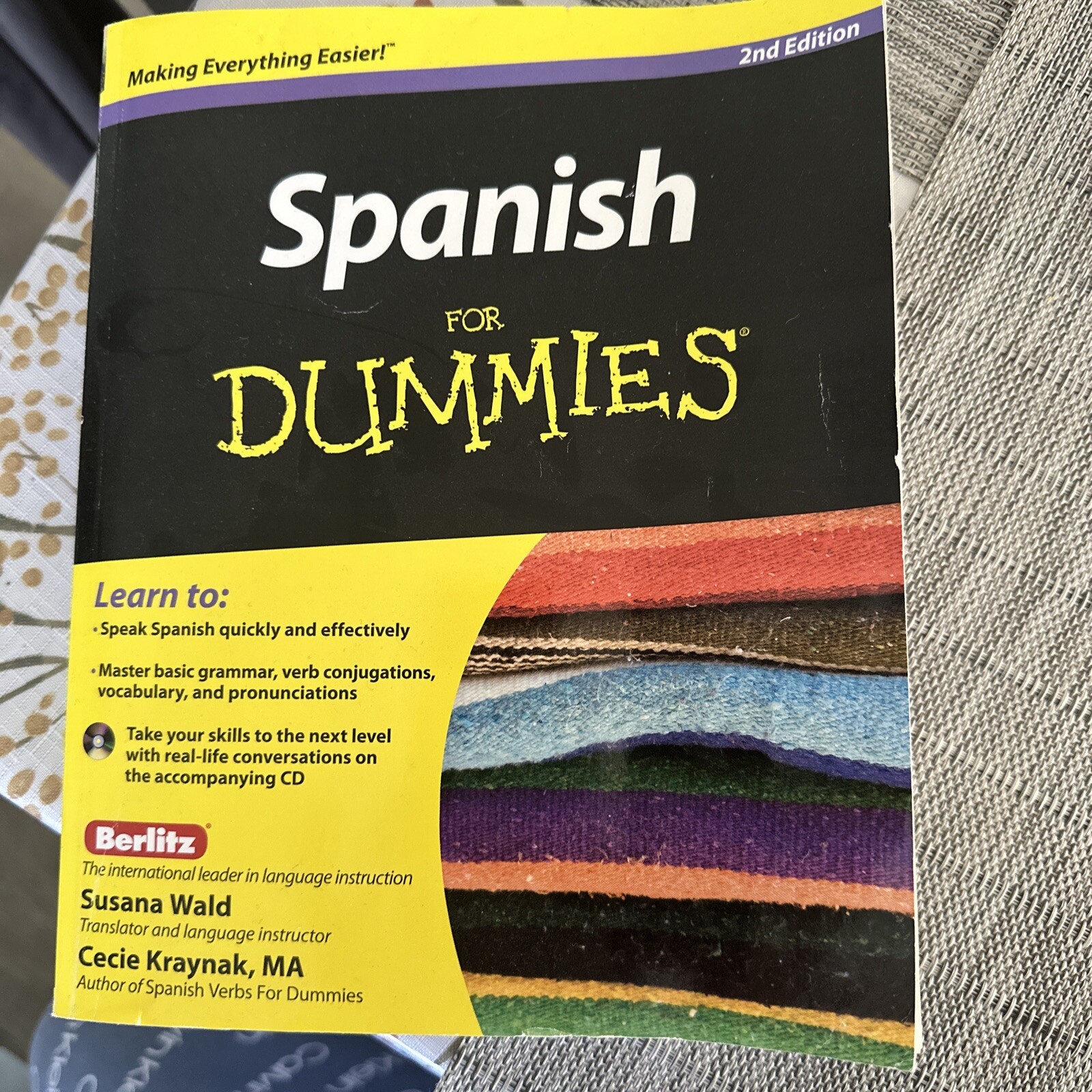 Spanish for Dummies by Cecie Kraynak and Susana Wald (2011, CD-ROM / Trade…