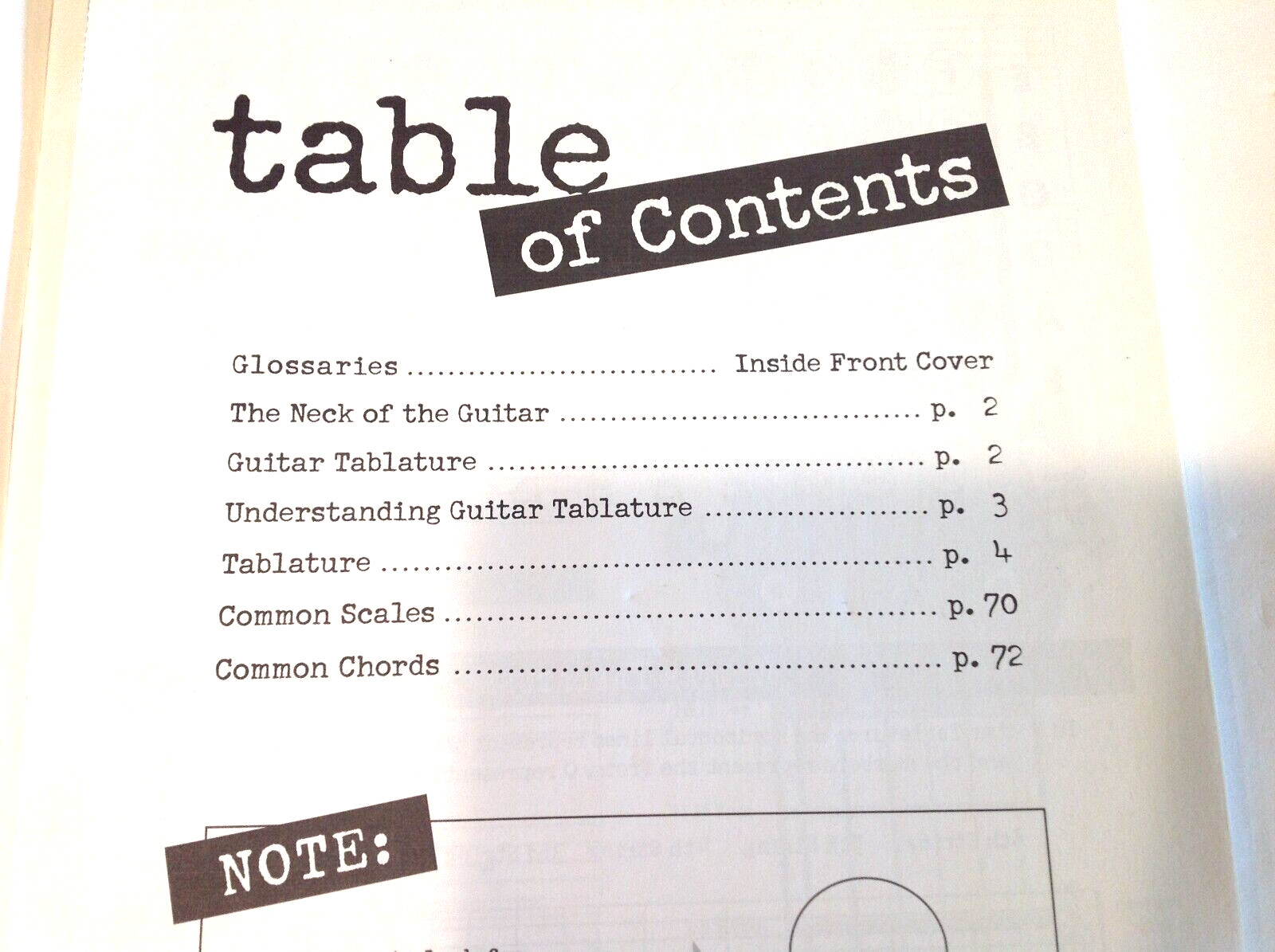 Tab For Guitar