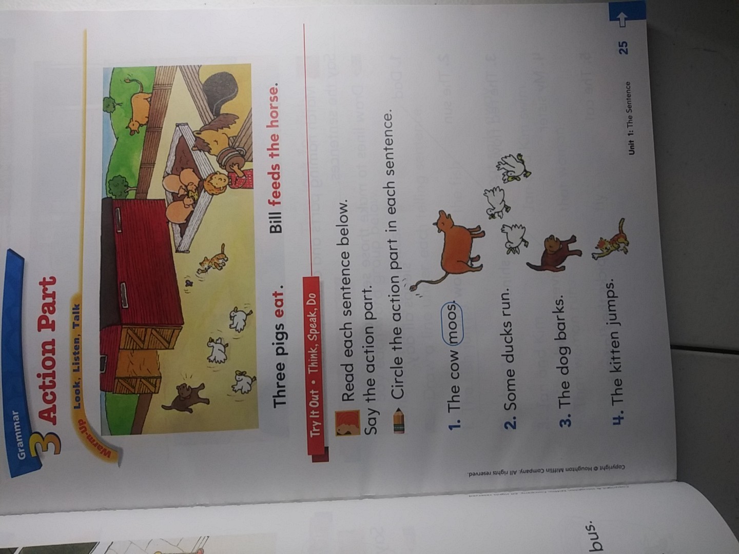 Unused Houghton Mifflin English 1st Grade Homeschool Homework. Workbook