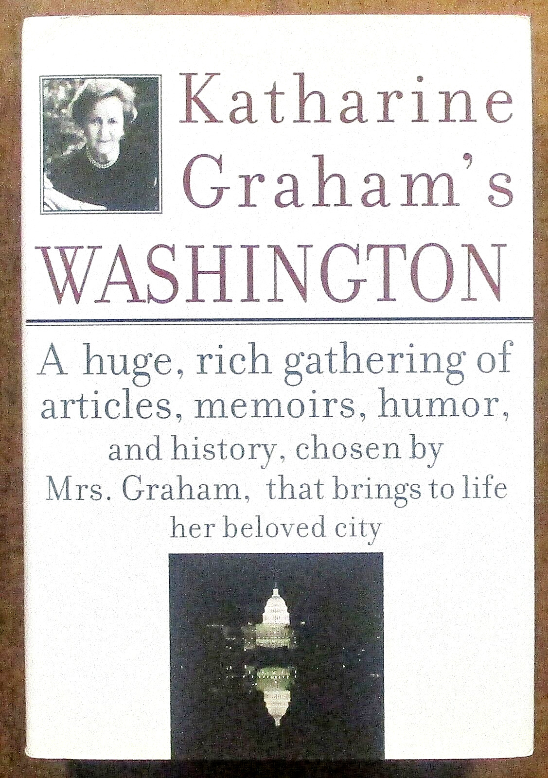 “Katharine Graham’s Washington” – Hardcover Book (2002) First Edition 813 Pages