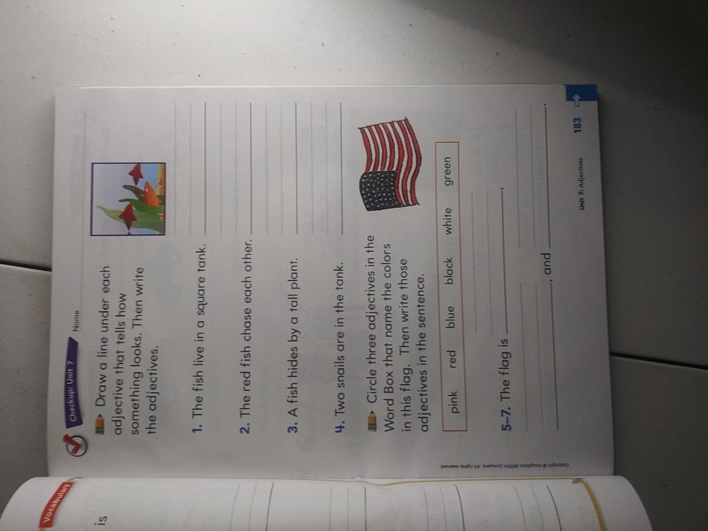 Unused Houghton Mifflin English 1st Grade Homeschool Homework. Workbook