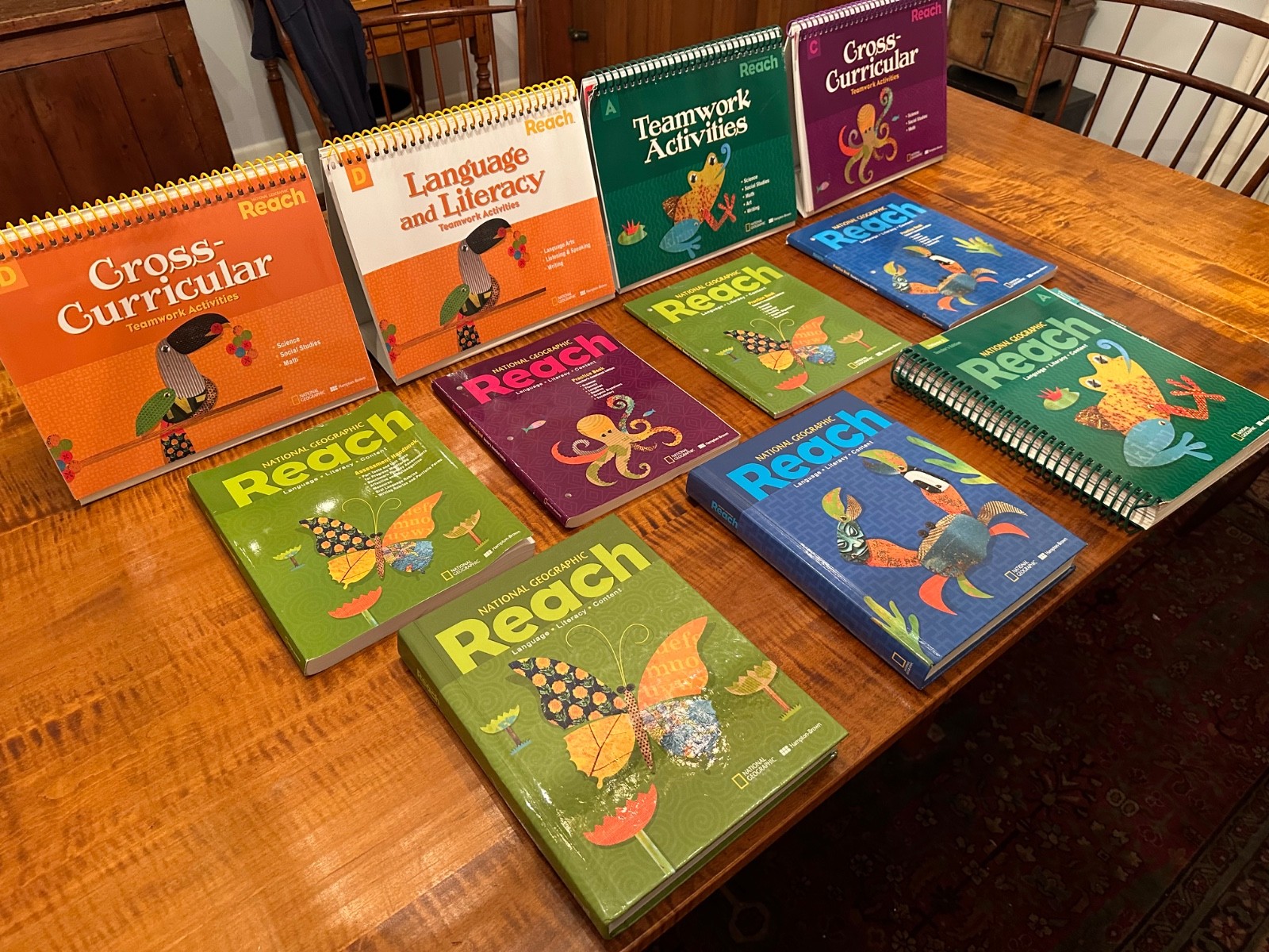 11 texts in the Reach series for elmentary pupils, including 1 teacher’s edition