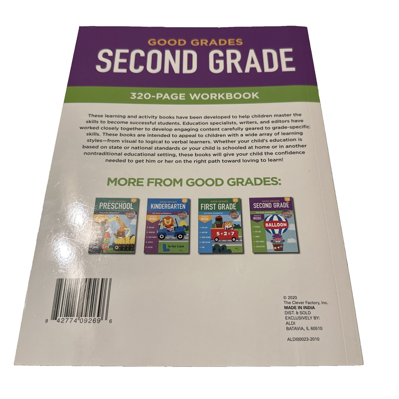 Good Grades Second Grade 320 Page Workbook New