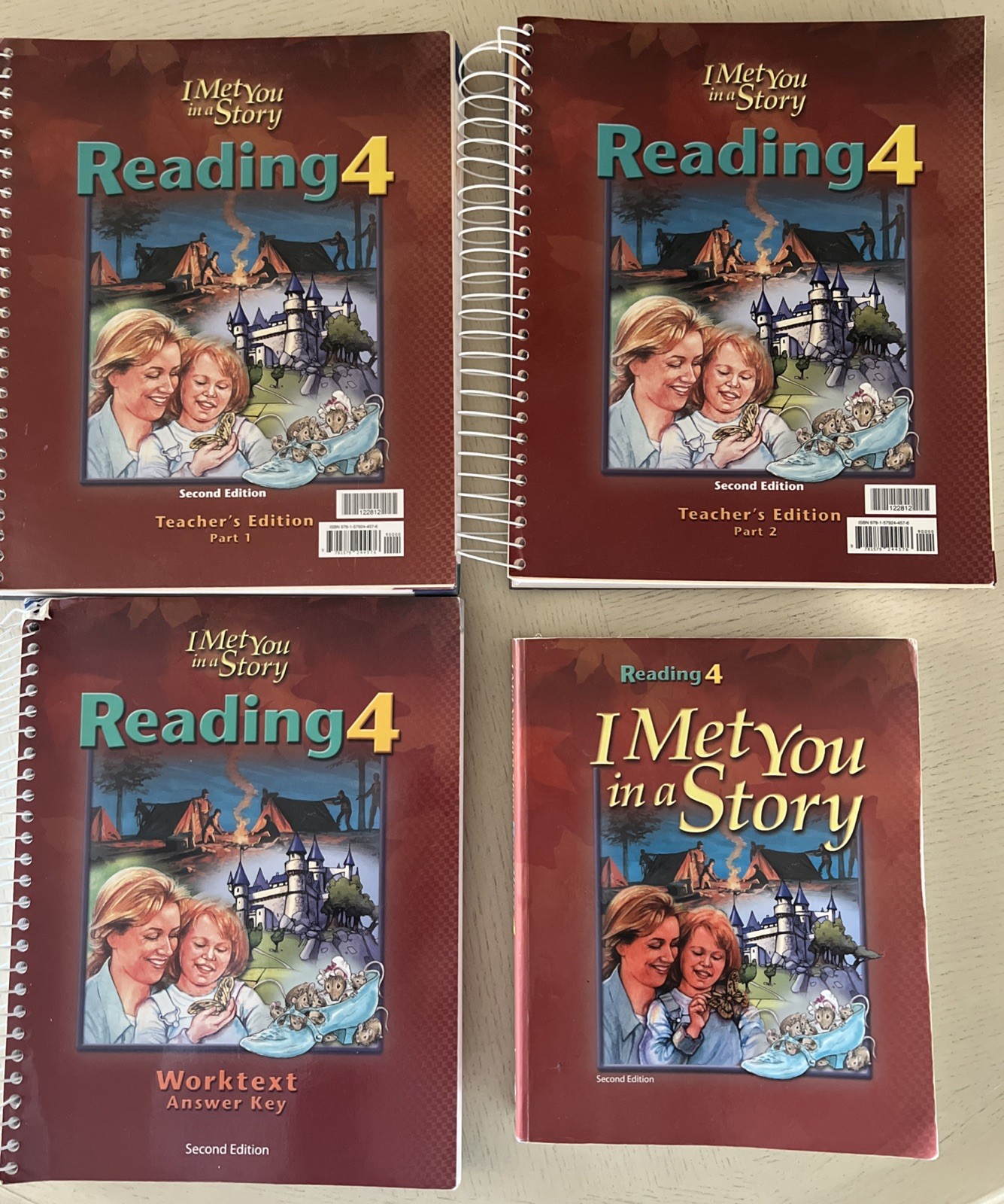 BJU Bob Jones Reading 4 I Met You in a Story Student Text Teacher’s Edition Key