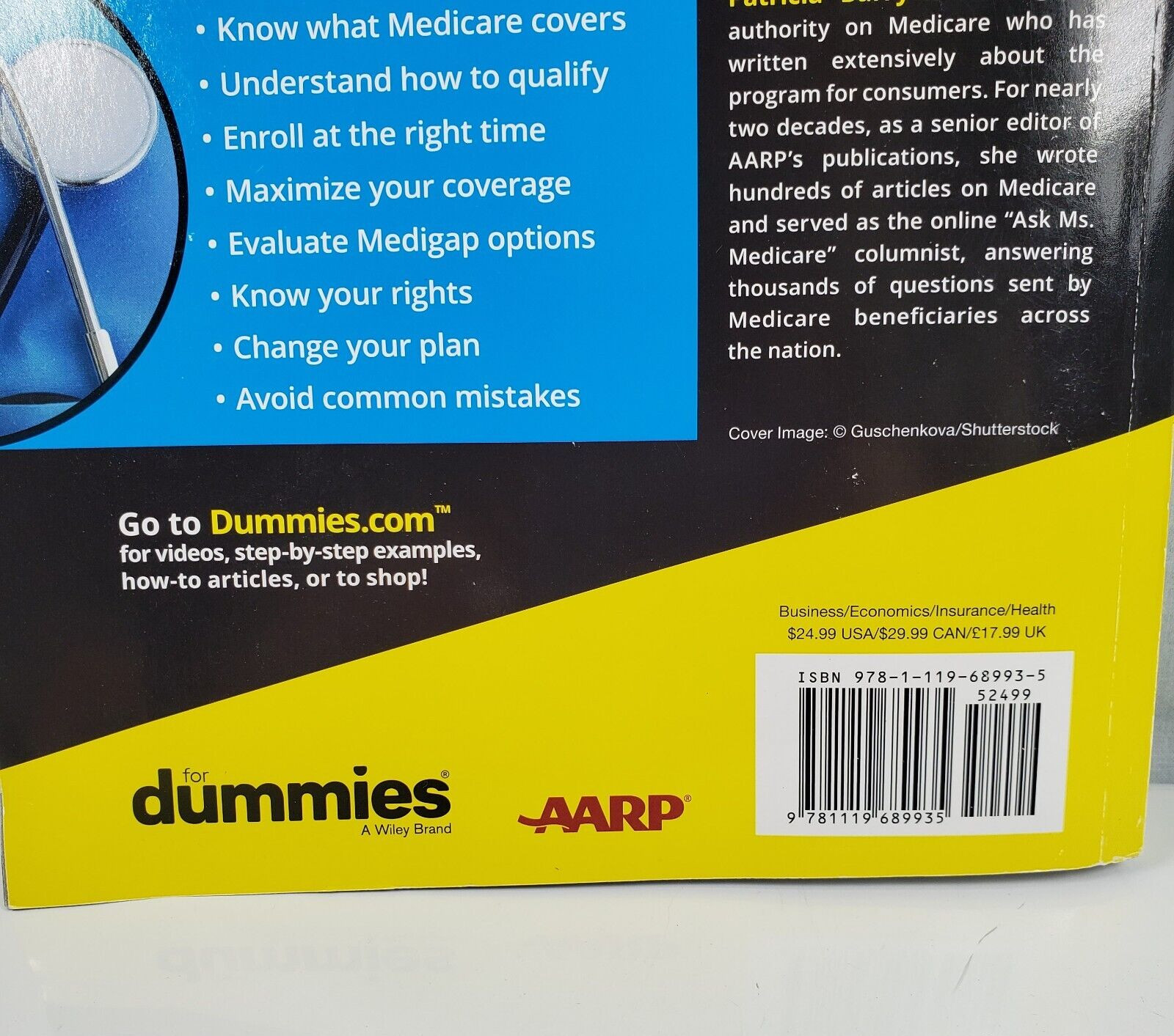 Medicare For Dummies AARP PAPERBACK – 2021 by Patricia Barry 4th Edition