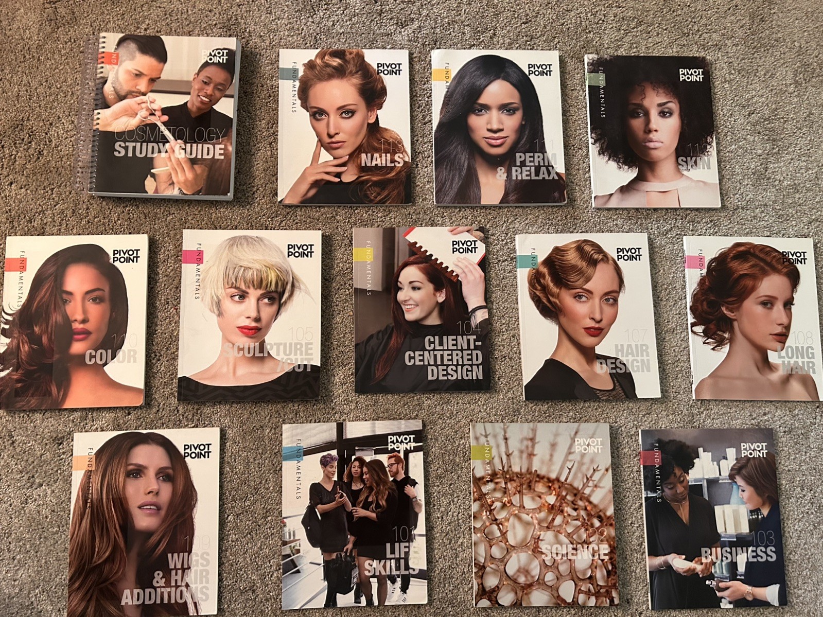 Pivot Point Fundamentals Cosmetology 13 Book Set Study Guides Hair Skin Nails
