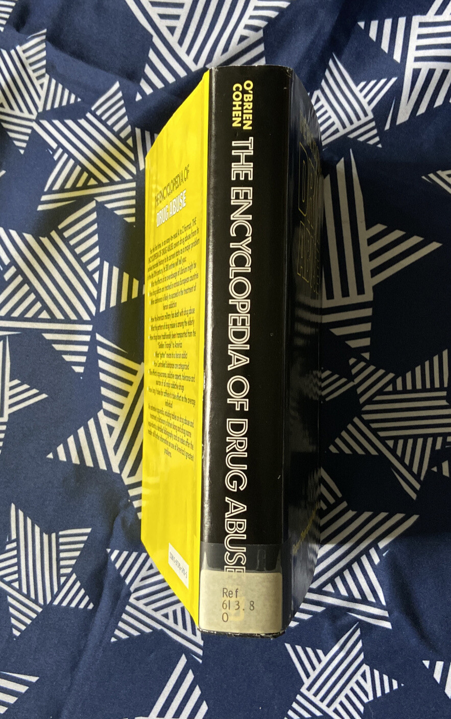 Encyclopedia of Drug Abuse Robert OBrien Sidney Cohen Hardcover dust jacket 1st