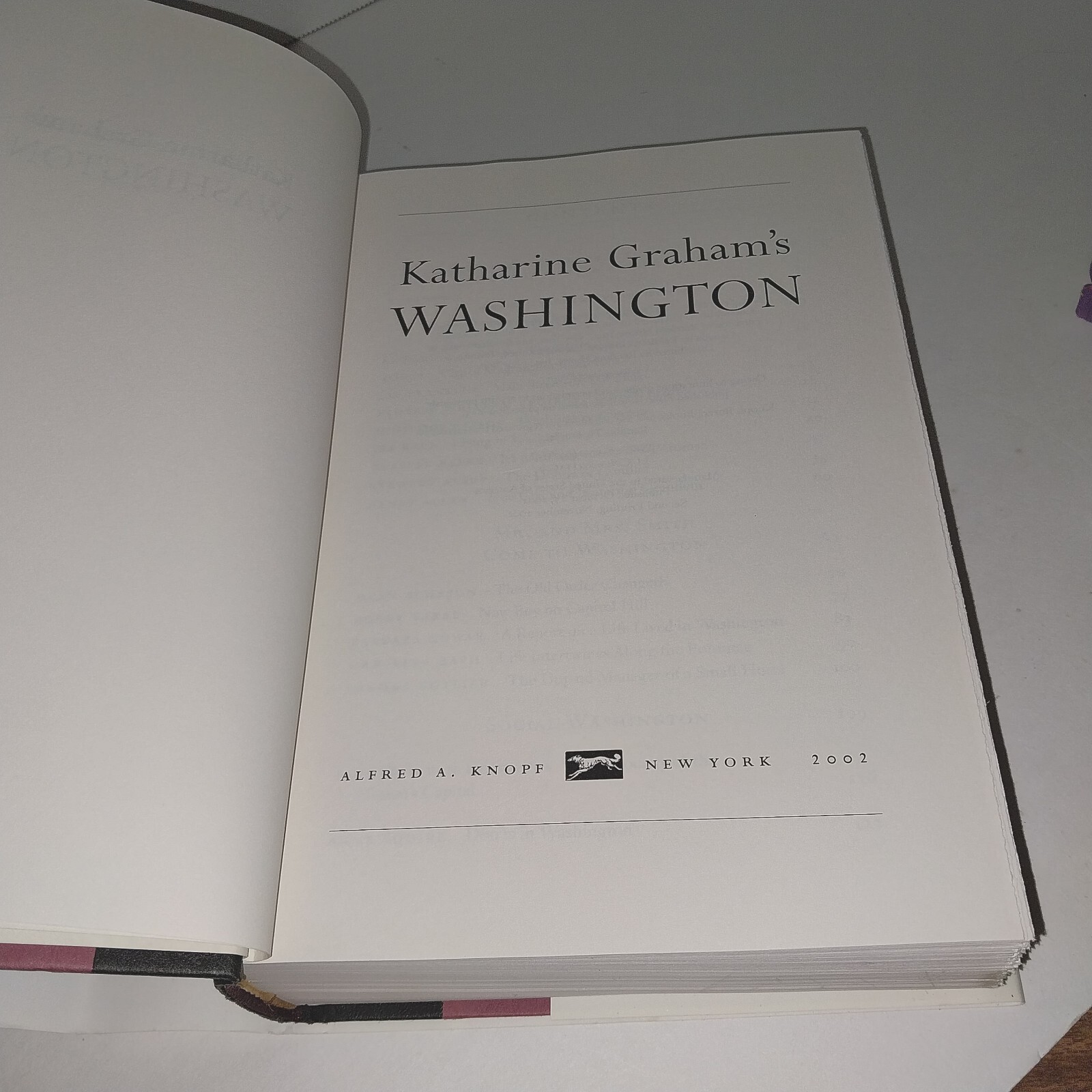 Katharine Graham’s Washington by Katharine Graham (2002, Hardcover)