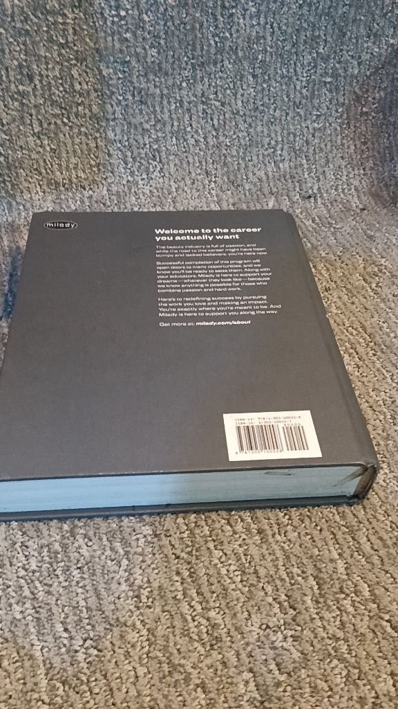Milady Standard Barbering 6th Edition 2016 Hardcover Textbook Milady G Barber