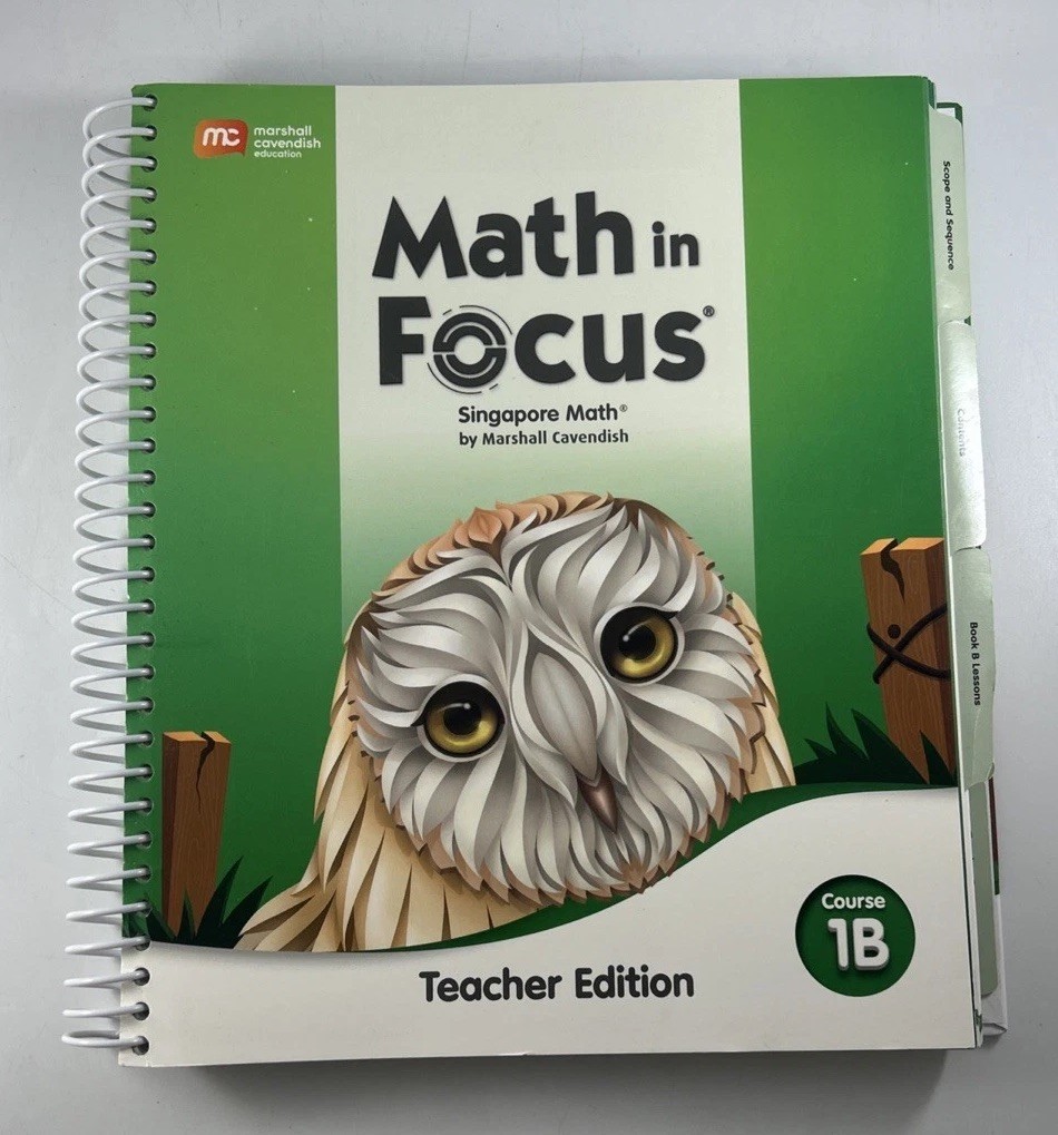 7 Math in Focus 2020 Teacher & Student Editions Course 1A & 1B 6TH Grade READ