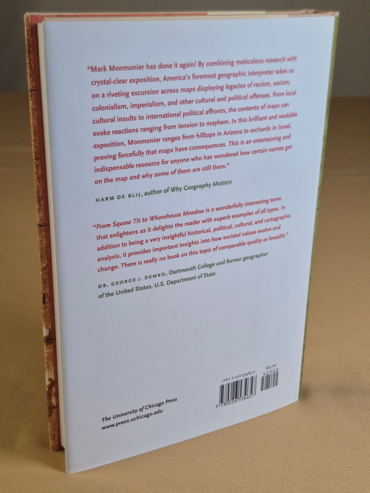From Squaw Tit to Whorehouse Meadow – Mark Monmonier – Hardcover, Dust Jacket