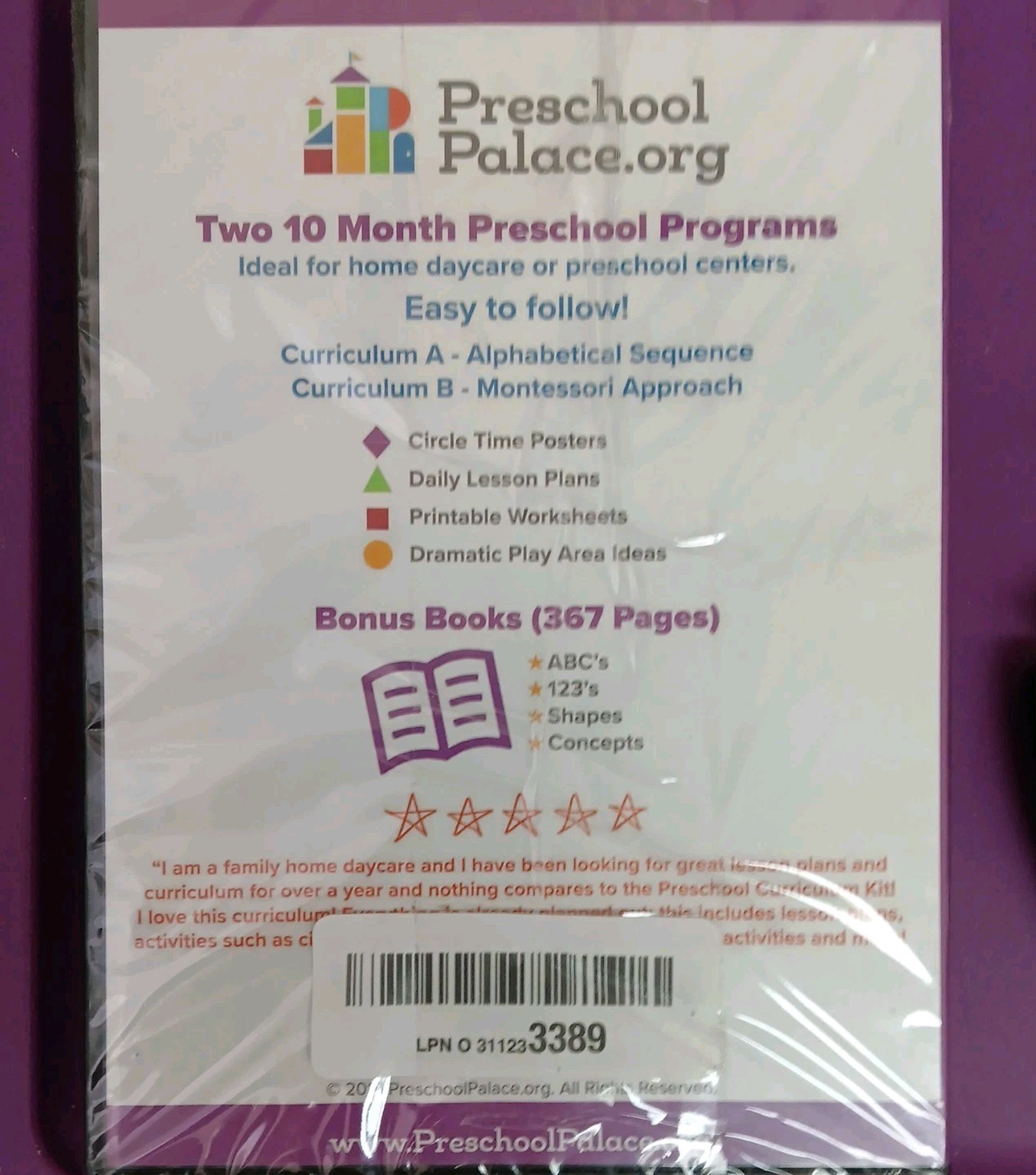 The Ultimate Preschool Curriculum Kit on CD – Printable Workbooks Lesson Plan…