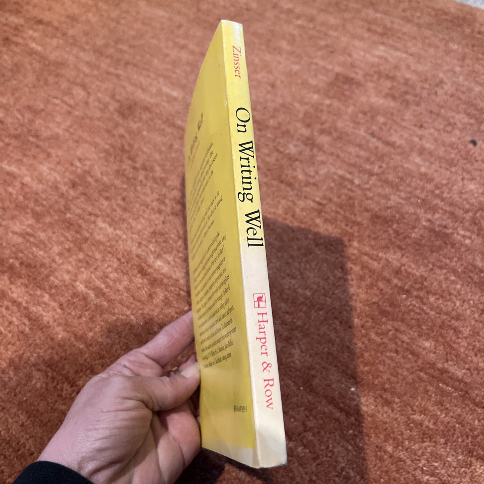 Rare On Writing Well: Classic Guide to Writing Nonfiction Zinsser first ed 1976