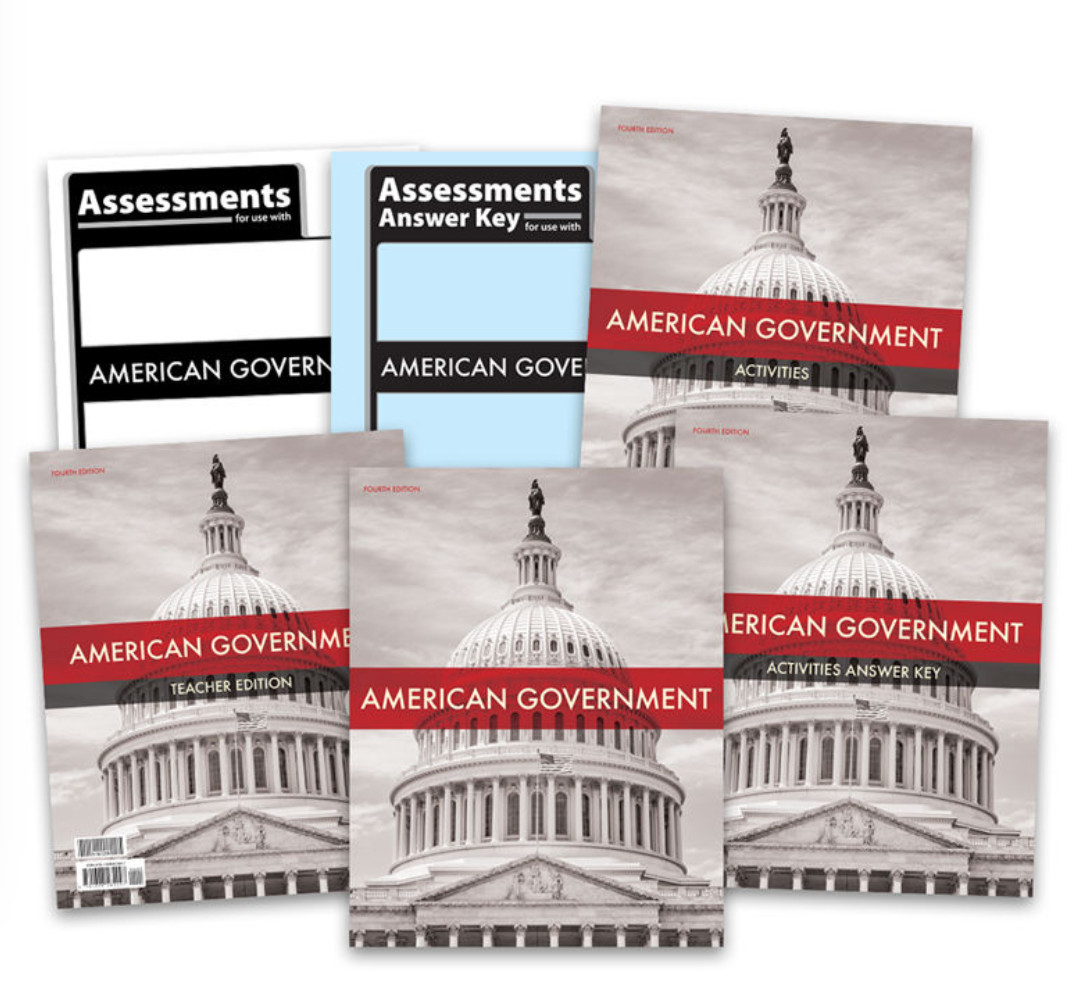 NEW BJU Press 12th grade AMERICAN GOVERNMENT Complete Subject Kit 4th ed History