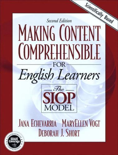 Making Content Comprehensible for English Lan- paperback, Echevarria, 0205386415