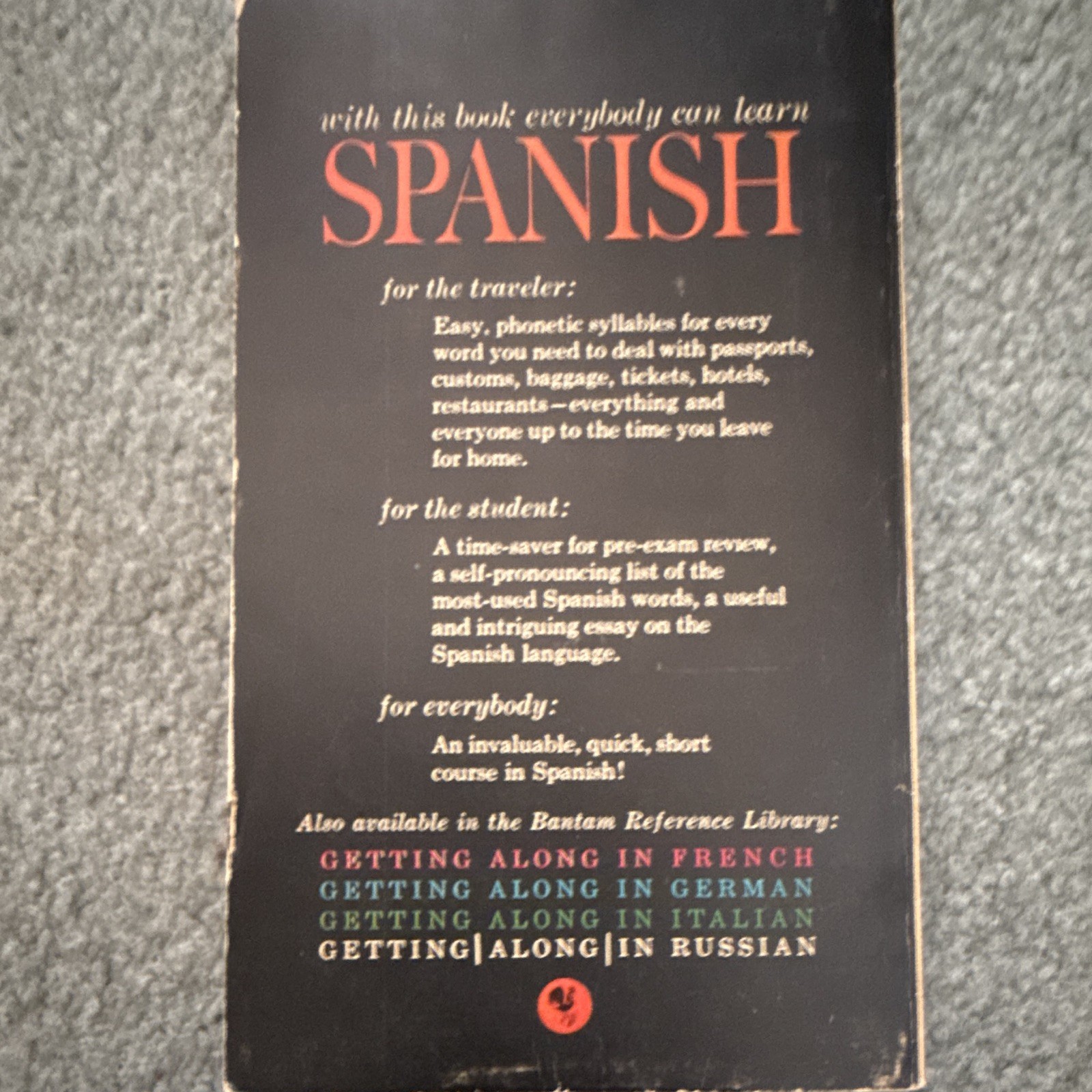 Getting Along in Spanish Beginner Language Course Pei & Vaquero PB Eng/Spa