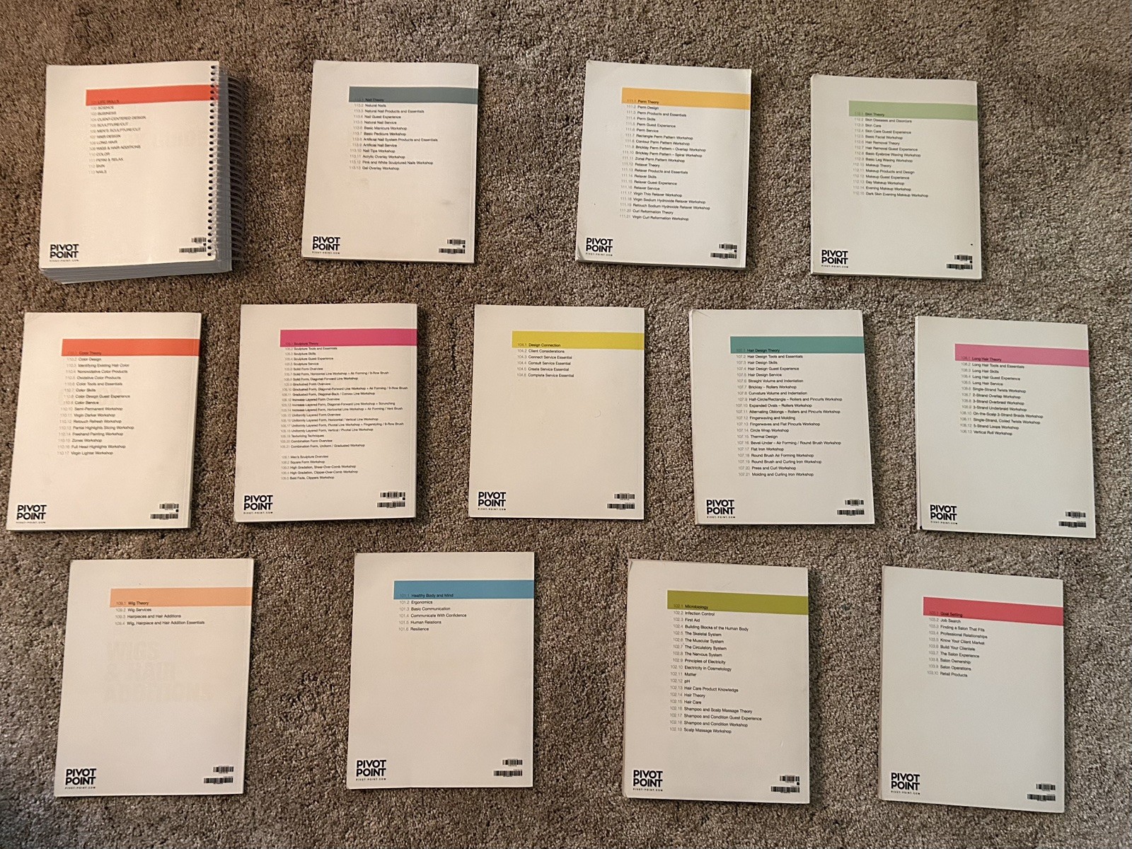 Pivot Point Fundamentals Cosmetology 13 Book Set Study Guides Hair Skin Nails