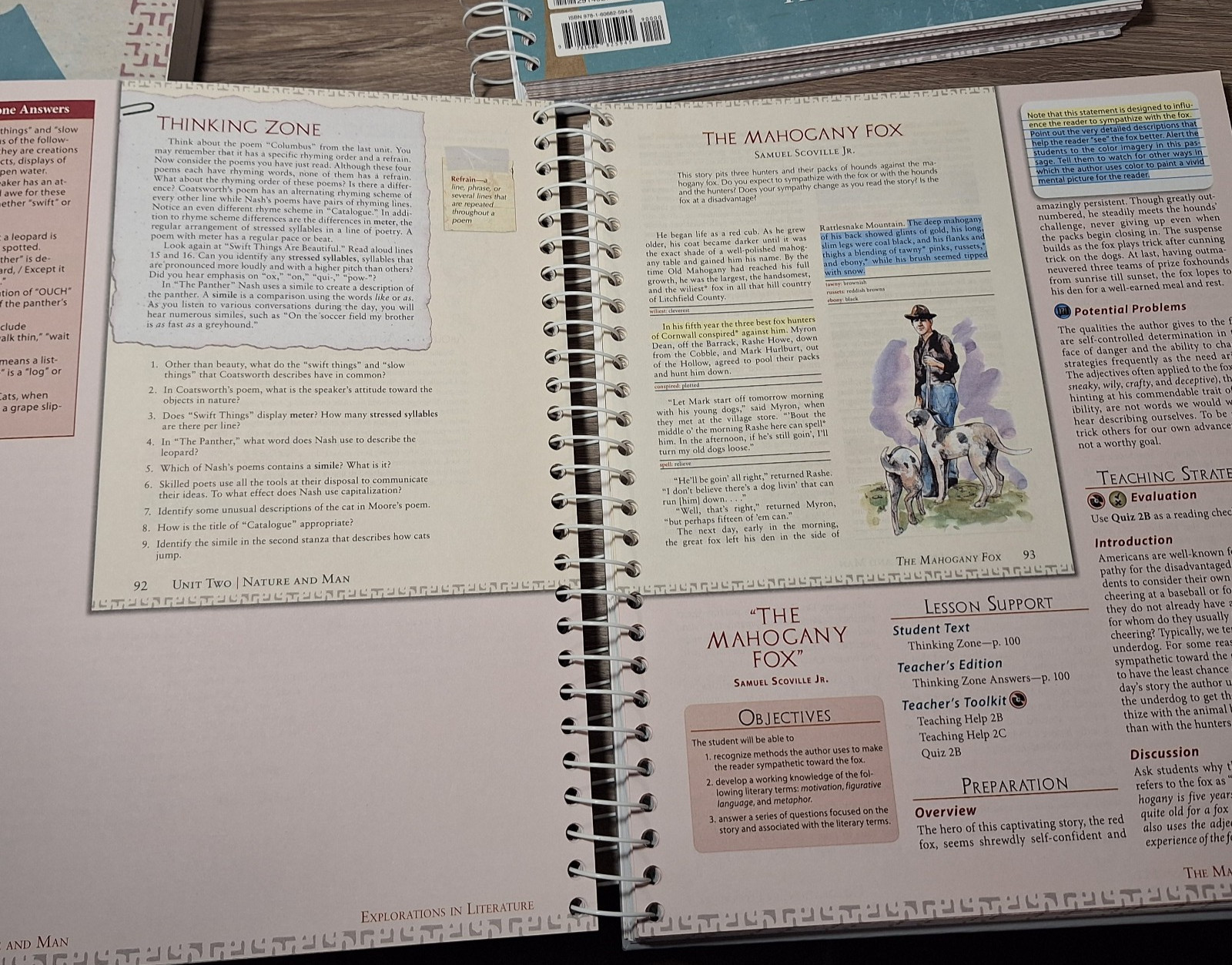 BJU 7th grade EXPLORATIONS IN LITERATURE Complete Set 4th ed