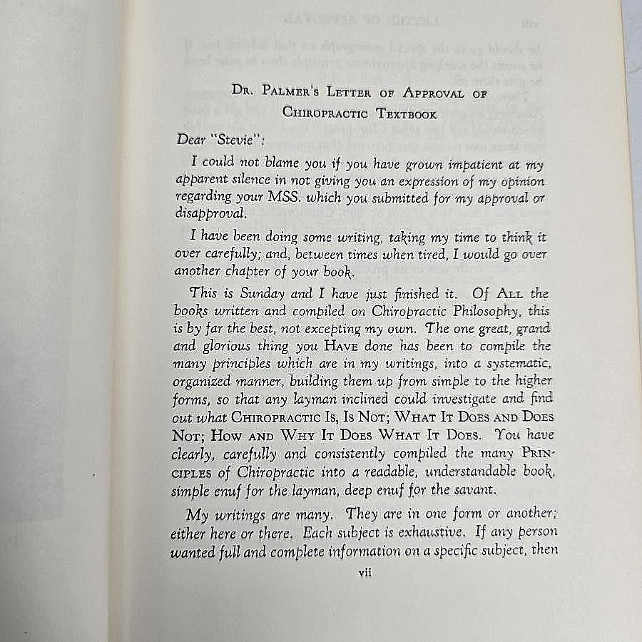 Chiropractic Textbook Ralph W Stephenson Green HB HC Book Palmer 1948 Vintage