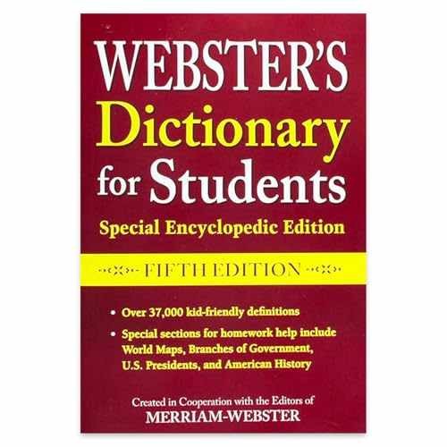 Webster’s – Paperback, by Merriam-Webster Inc.; Merriam-Webster – Very Good