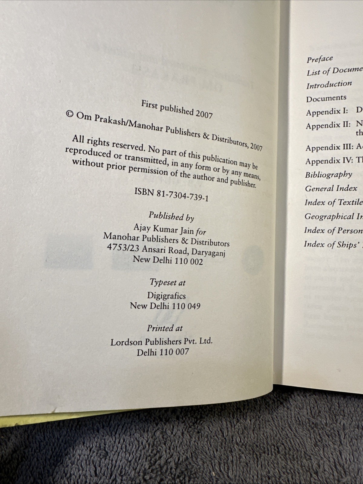The Dutch Factories in India 1624-1627 HC DJ 2007