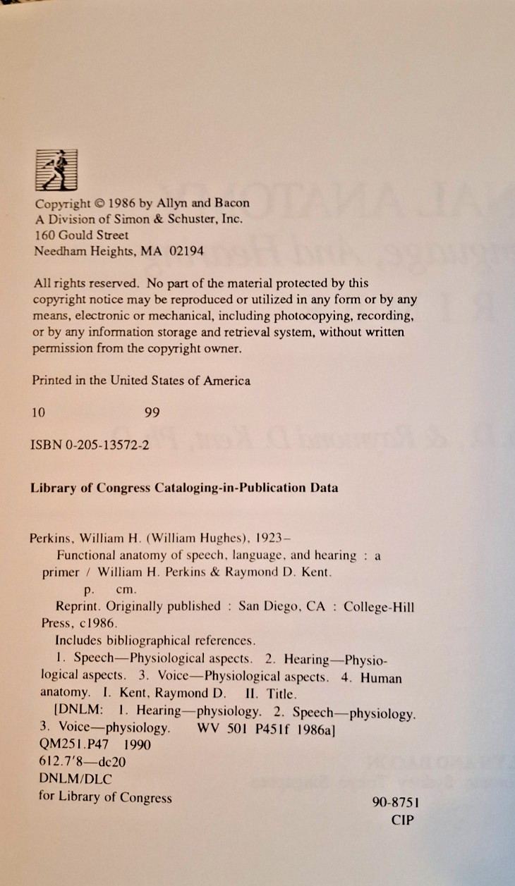Functional Anatomy of Speech, Language and Hearing : A Primer by Raymond D. Kent